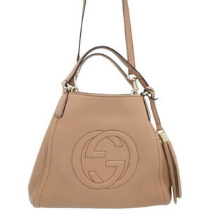 Gucci Soho shoulder bag Leather Tassel Interlocking GG